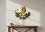 Divine Ganesha Floral Wall Art