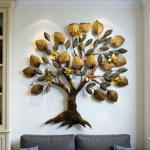 Golden Tree Wall Art