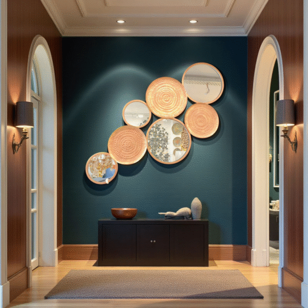 Circle Mirror Disc Collage