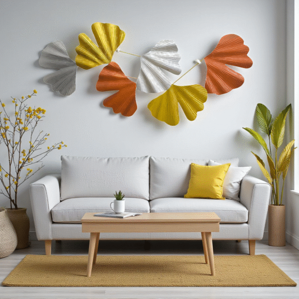Metallic Leaf Decor