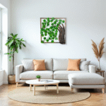 Framed Green Leaf Tree