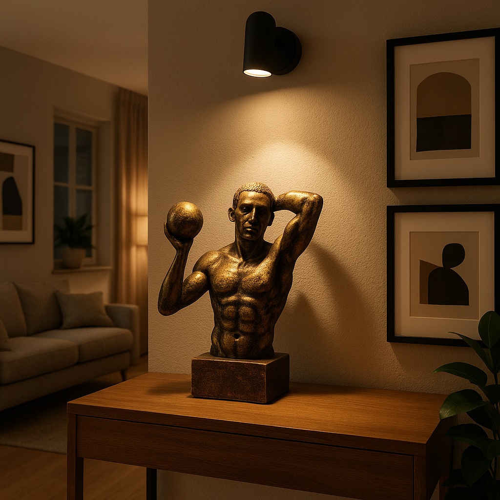 Gold Athletic Statue