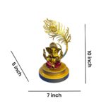 Ganesha with Peacock Feather - Image 2