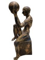 Seated Gold Sphere Athlete - Image 3