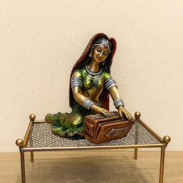 Harmonium Player – Handcrafted Musical Art for Home & Office