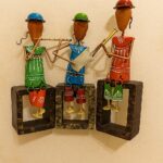 Musical Trio with Bells – Handcrafted Decorative Art Piece