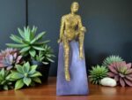 Striped Sage – Handcrafted Figurine for Elegant