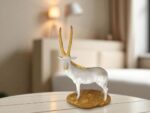 Golden-Horned Grace – Handcrafted Figurine
