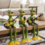 Musical Frog Figurines