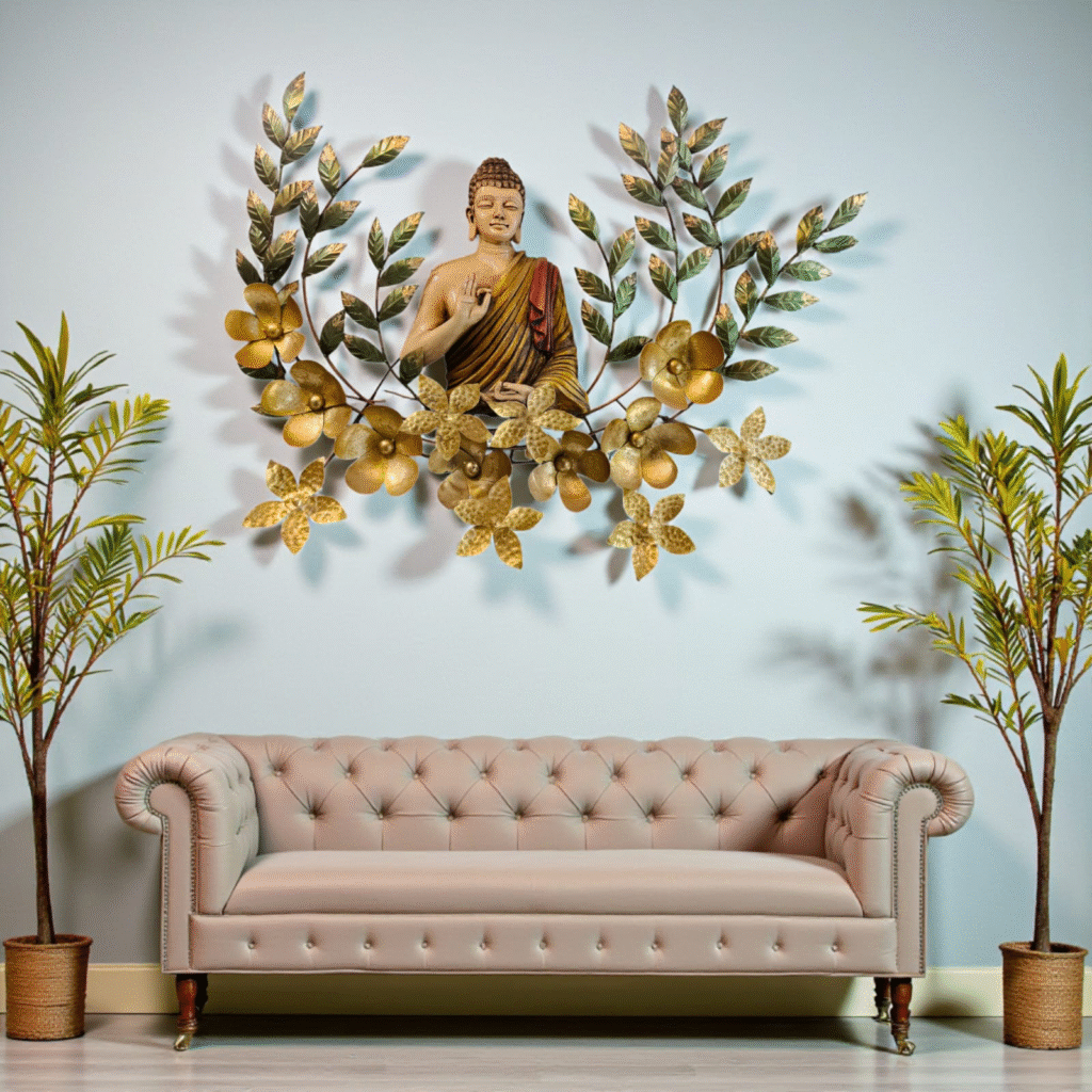 Peaceful Petal Buddha – Serene Spiritual Home Décor