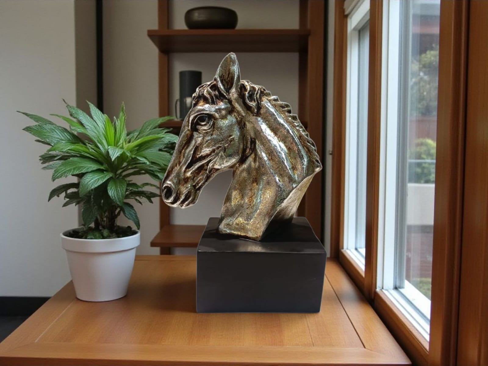 Regal Hoof – Premium Horse Head Sculpture for Home Decor