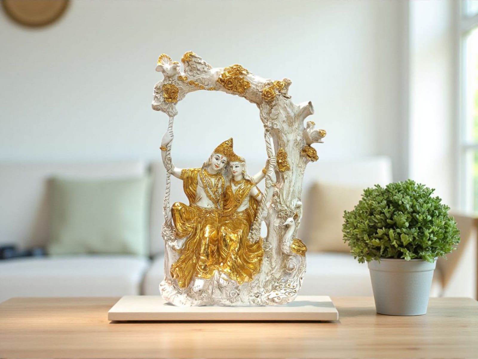 Radha Krishna Bliss – Divine Sculpture for Home Décor