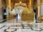 Golden Elephant – Elegant Sculpture for Home Décor & Prosperity
