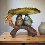 Lovebirds' Perch – Romantic Sculpture for Home & Gifting