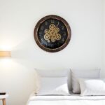 Gearwork Lumina Clock – Radiant Industrial Wall Clock for Home.