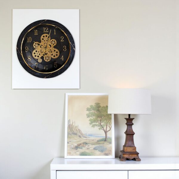 Golden Hour – Elegant Golden Wall Clock for Home & Office