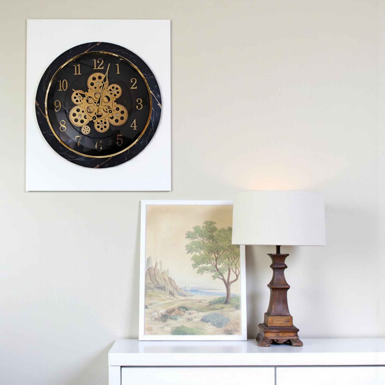 Golden Hour – Elegant Golden Wall Clock for Home & Office