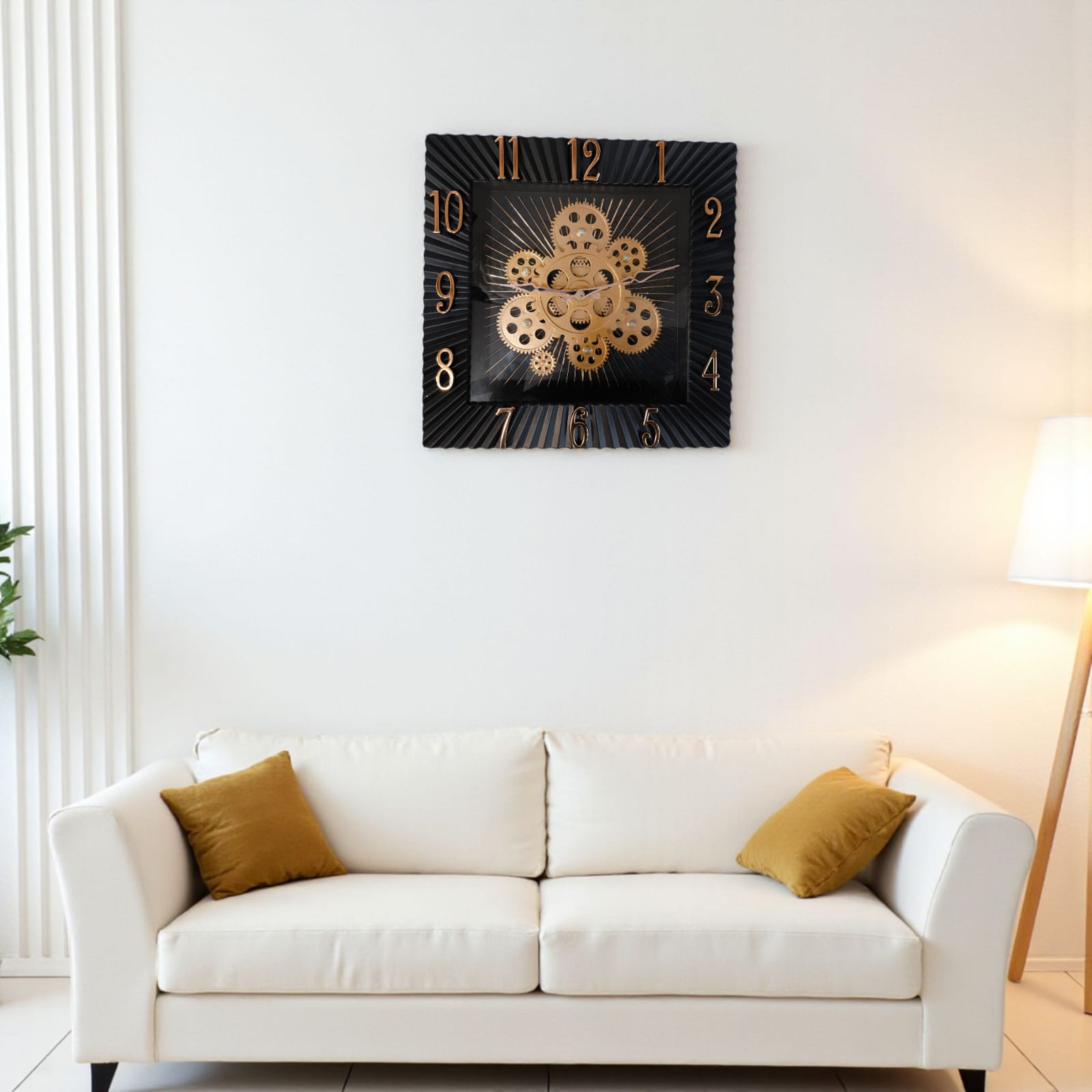 Time Gears Clock – Industrial Wall Clock with Gear Design