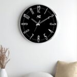 Metallic Accent Clock – Elegant Wall Clock with Modern Finish