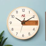 Wood Grain Clock – Rustic Wall Clock with Natural Charm
