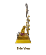 Ganesha Floral Metal Showpiece - Image 3