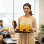 Wooden Serving Tray Set