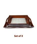 Wooden Serving Tray Set - Image 7