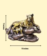 Lioness with Cub Decorative Sculpture - Image 6