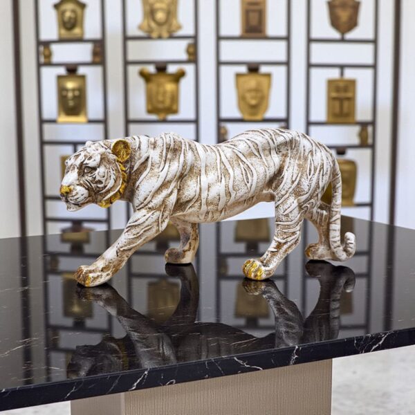 White Royal Tiger Figurine – Elegance in Strength