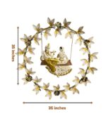 Radha Krishna Wall Hanging Metal Art - Image 2