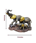 Majestic Elephant Family Showpiece - Image 4