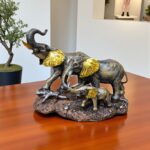 Majestic Elephant Family Showpiece
