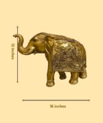 Royal Golden Elephant Showpiece - Image 4