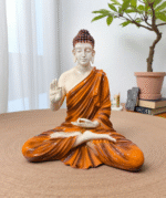 Meditating Buddha in Orange Robe