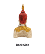 Regal Golden Buddha Head Statue - Image 2