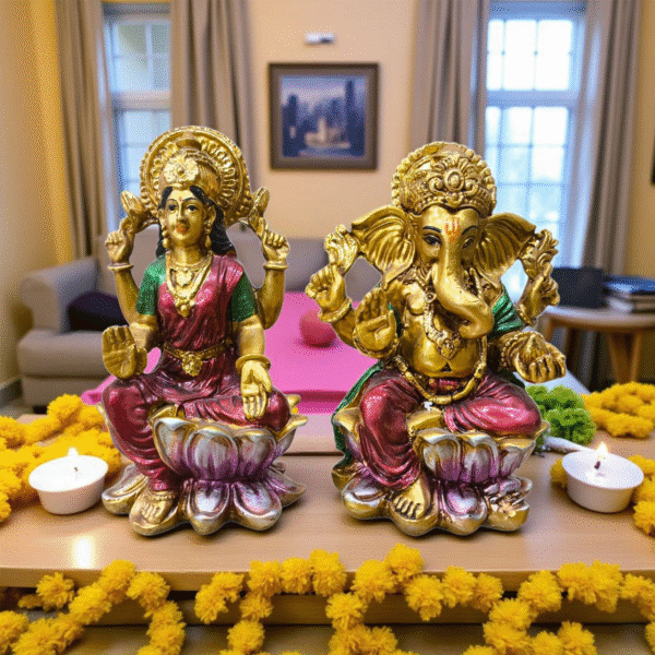 Divine Lakshmi & Ganesha Idols