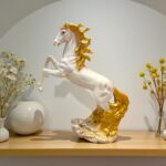Golden Grace Horse Statue