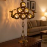 Golden Deer Candle Holder