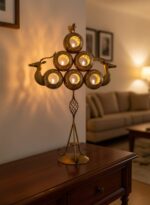 Golden Deer Candle Holder