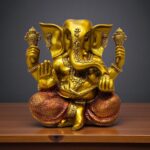 Golden Ganesha Idol