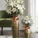 Elegant Metal Flower Vase