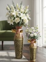 Elegant Metal Flower Vase