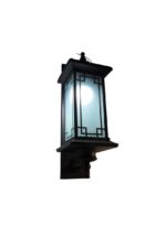 Modern Black Outdoor Wall Lantern Light - Image 2