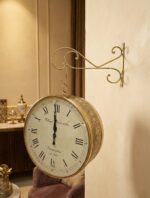 Antique Brass Wall Clock