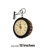 Retro Bracket Mounted Wall Clock