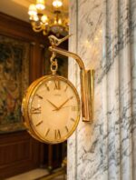 Golden Vintage Hanging Clock