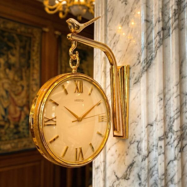 Golden Vintage Hanging Clock