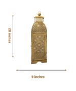 Antique Metal Hanging Lantern - Image 2