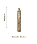 Handcrafted Royal Gold Finish Floor Vase Lantern - Image 2