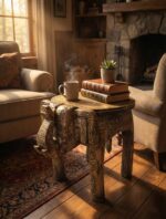 Handcrafted Vintage Elephant Stool